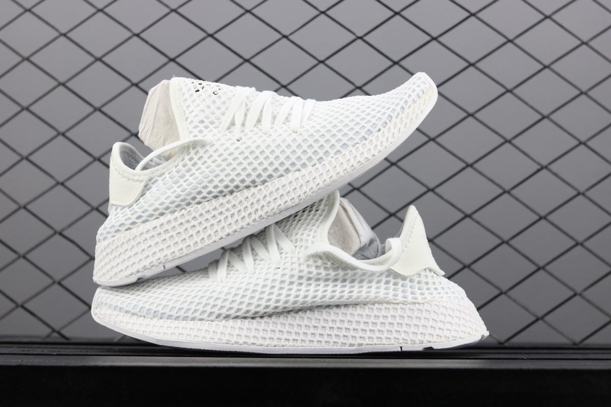 Adidas Deerupt Runner Triple White For Sale – The Sole Line