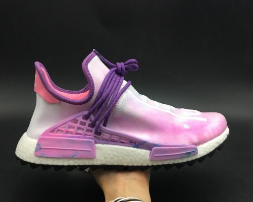 pharrell x adidas nmd hu trail holi pink glow