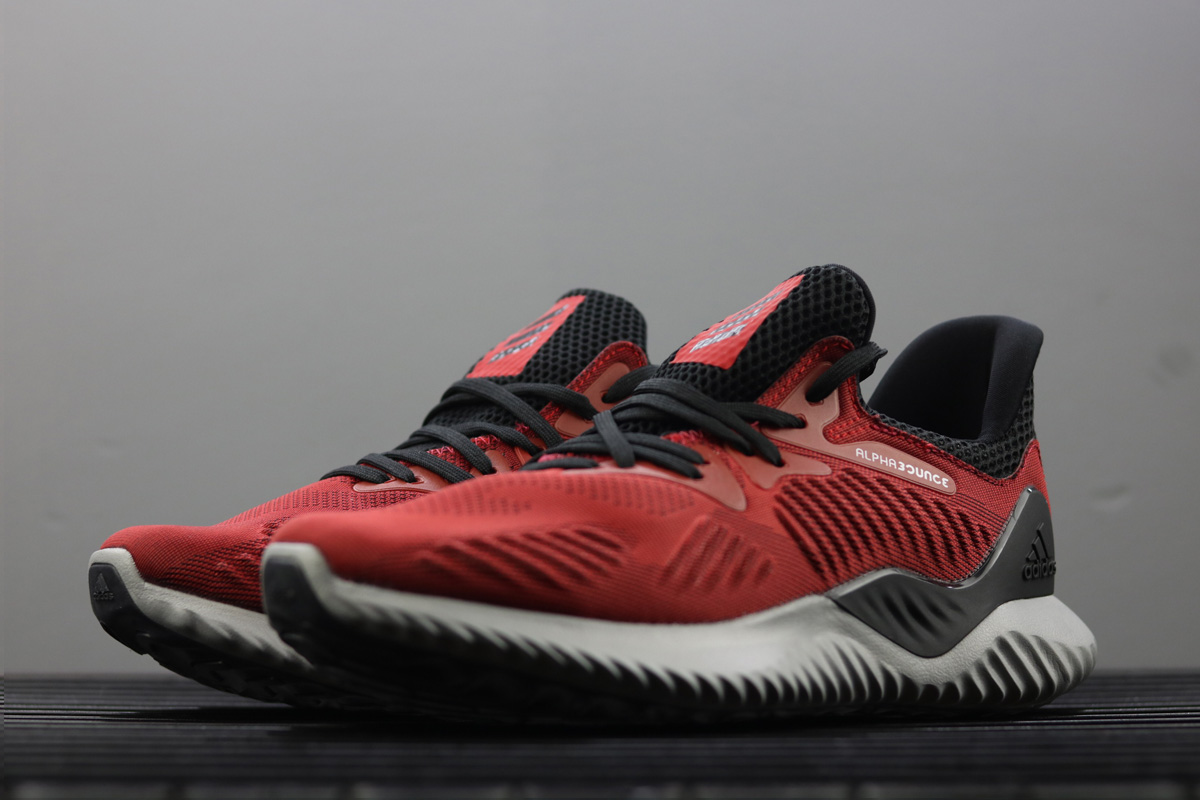 adidas alphabounce black red