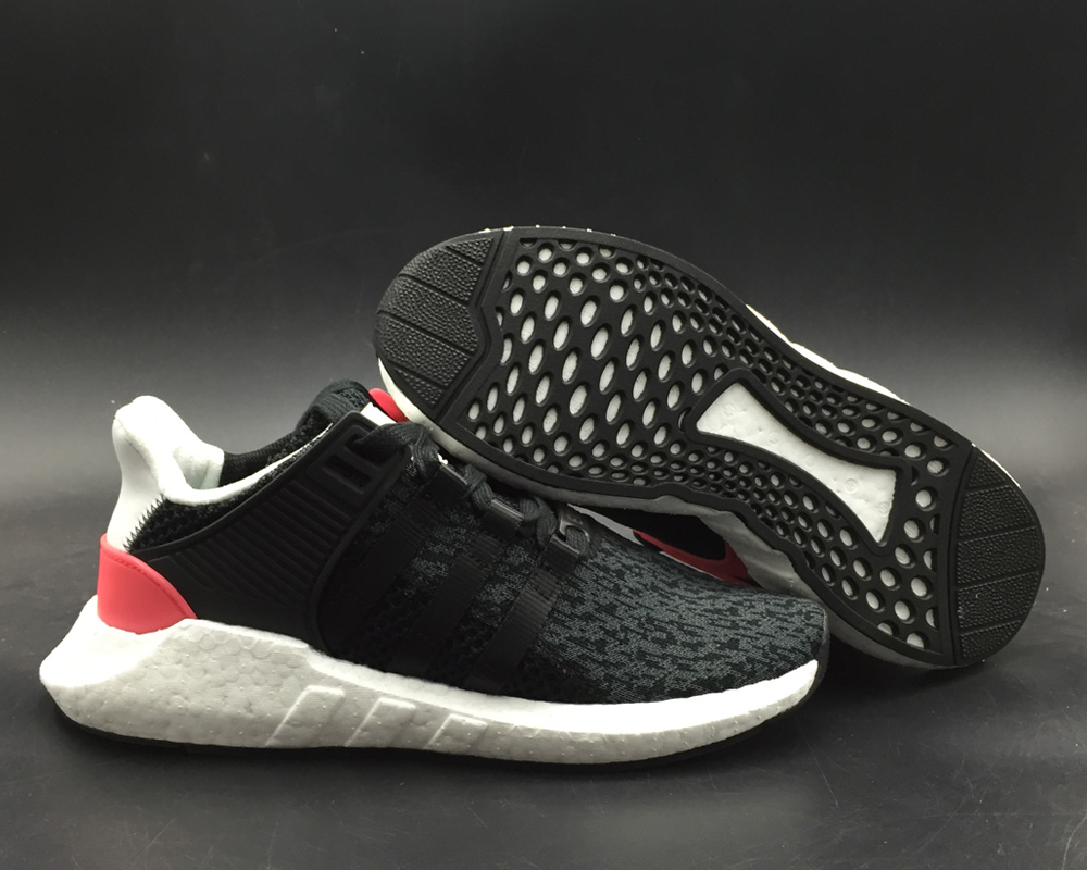 adidas EQT Support 93/17 Black Turbo Red For Sale – The Sole Line
