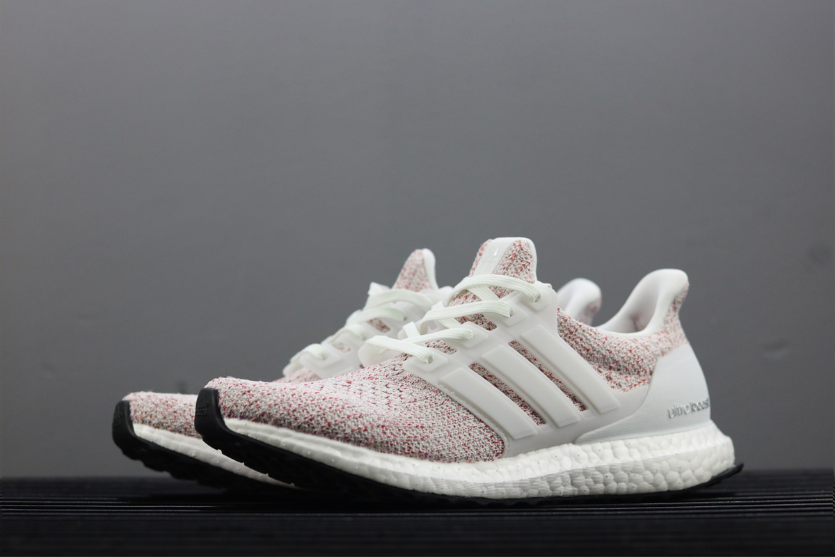 ultra boost white scarlet