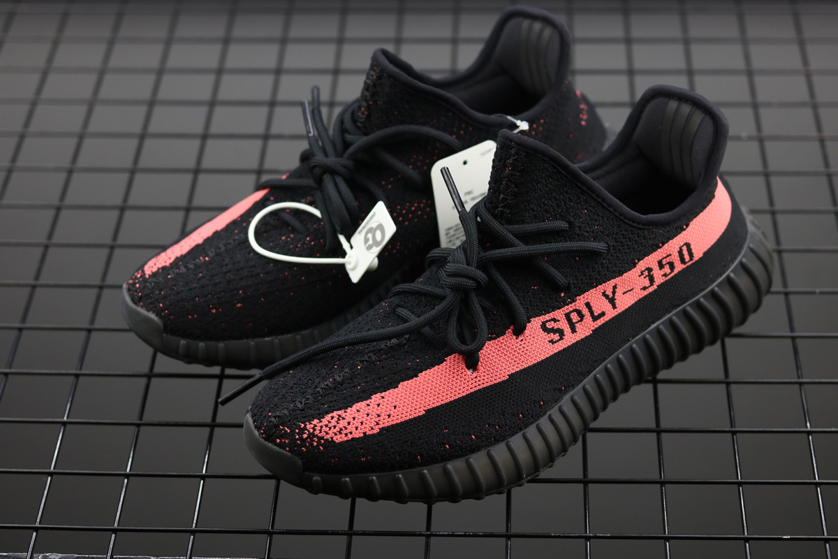 yeezy 350 black red price