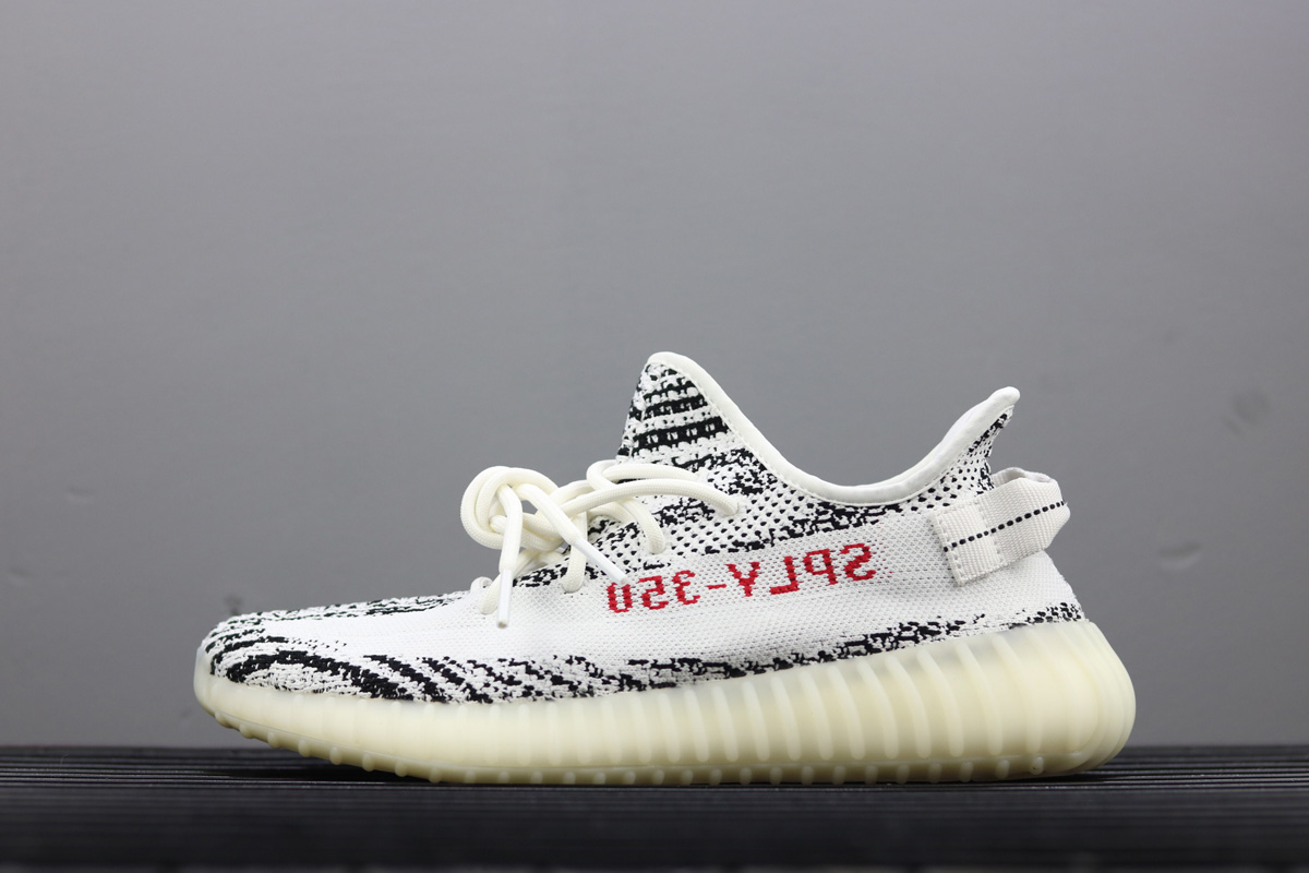 adidas Yeezy Boost 350 V2 “Zebra” White/Core Black-Red For Sale – The Sole Line
