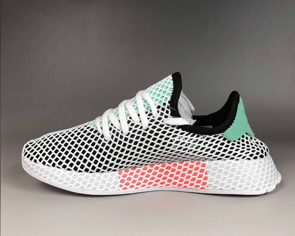 Adidas Deerupt Runner Core Black / Easy Green / Cloud White For Sale – The Sole Line