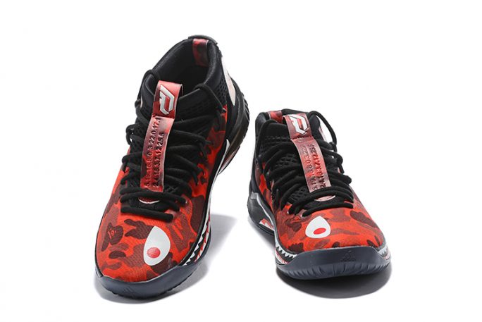 BAPE x adidas Dame 4 “Red Camo” For Sale The Sole Line