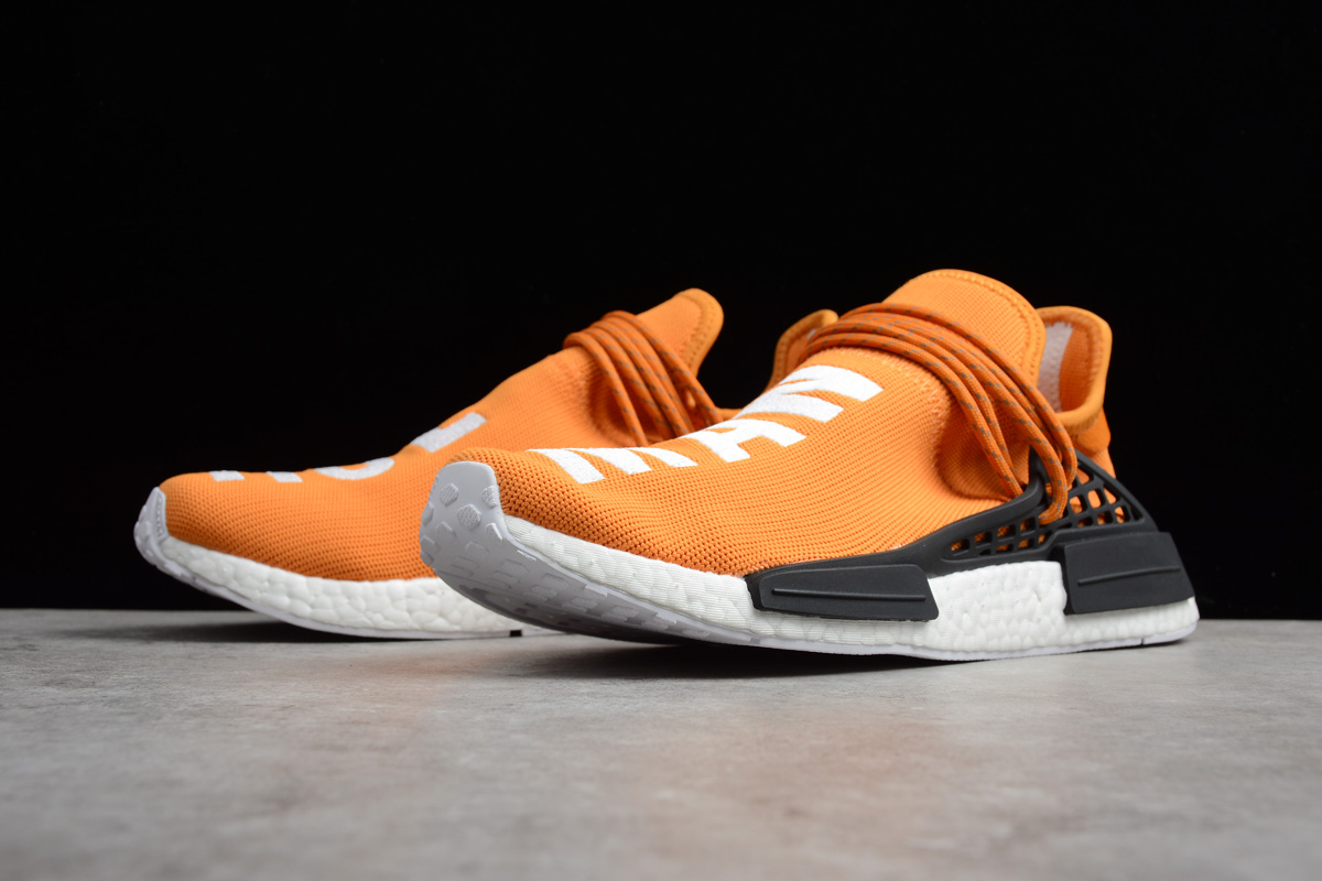 adidas human race womens orange