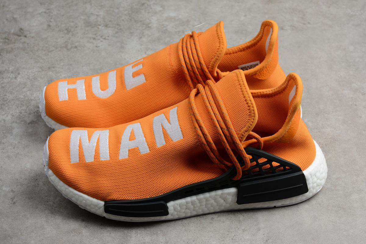 adidas human race womens orange