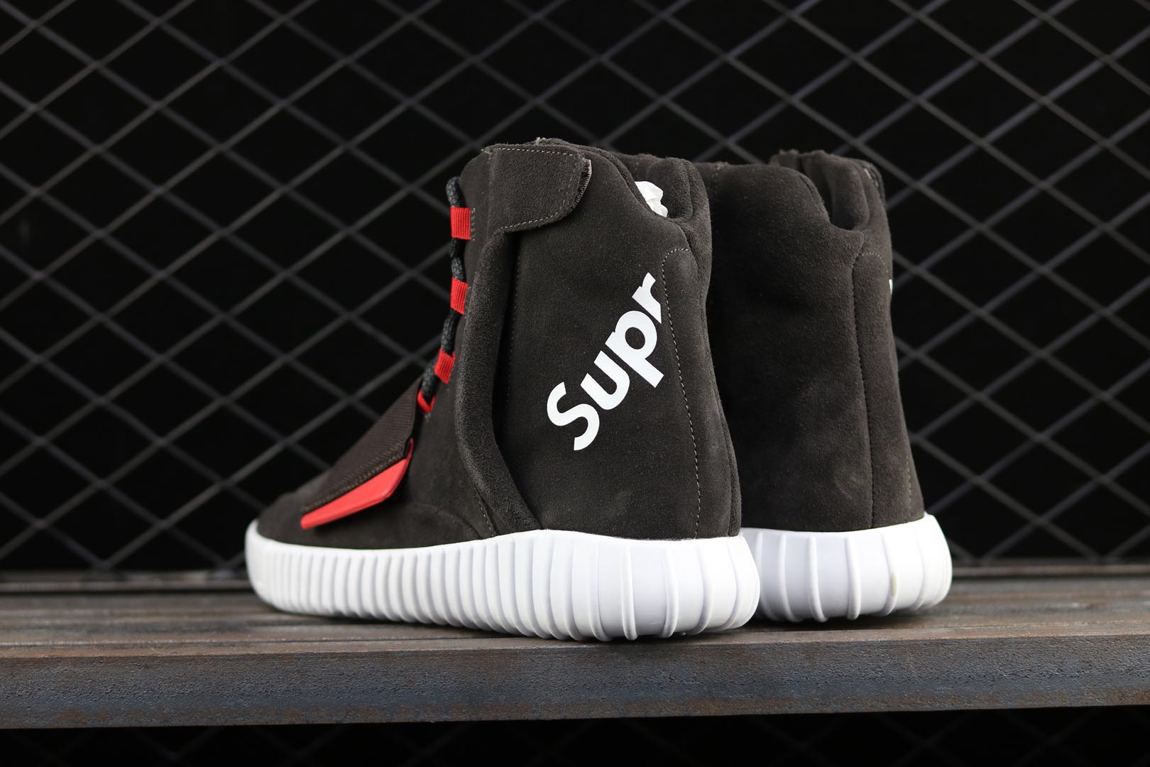 Supreme x Adidas Yeezy Boost 750 Brown/Red White For Sale – The Sole Line