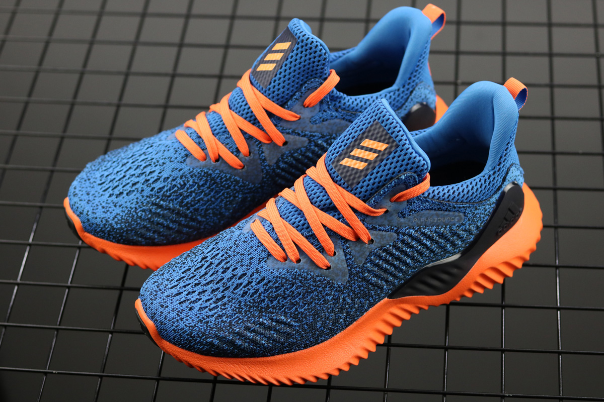 blue adidas alphabounce