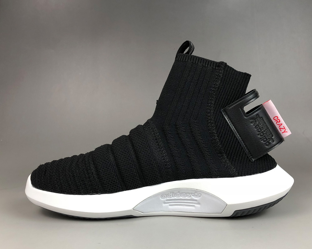 adidas crazy sock black