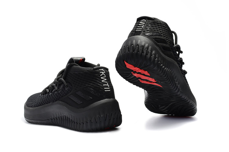 adidas dame 4 all black