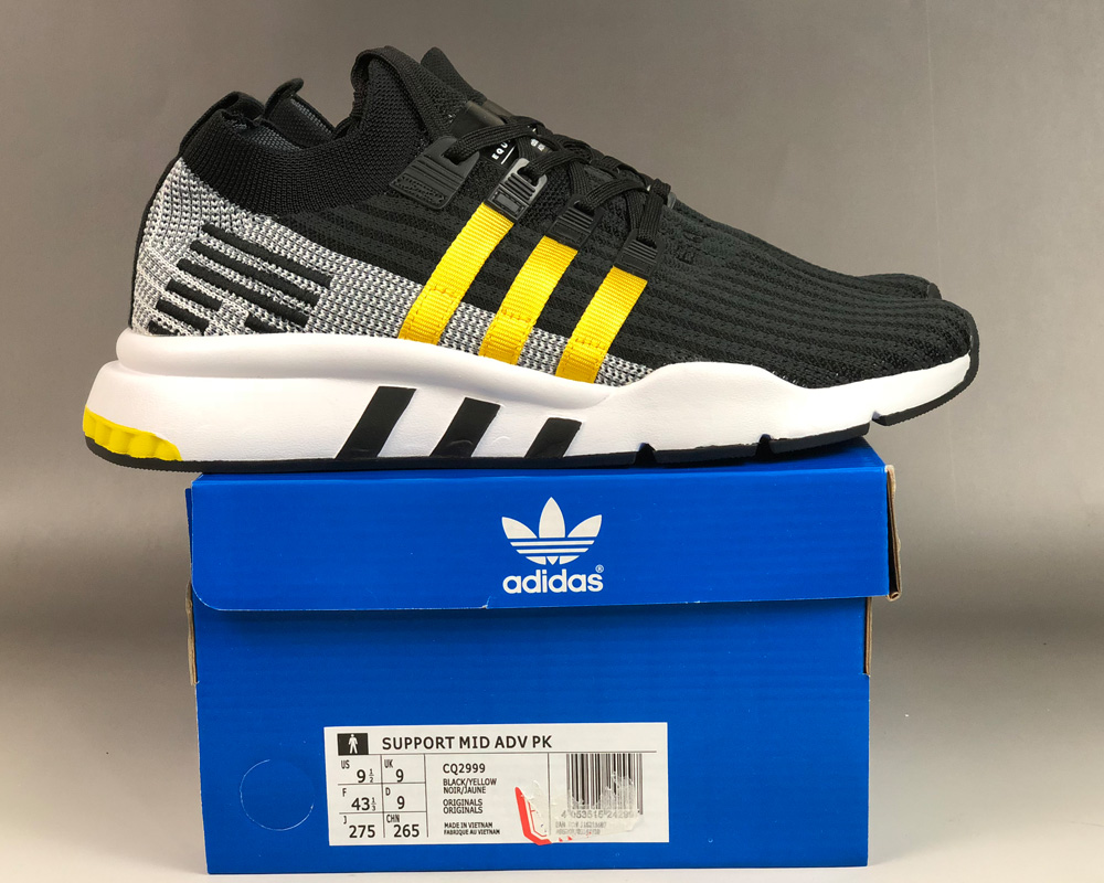 adidas eqt support mid adv yellow