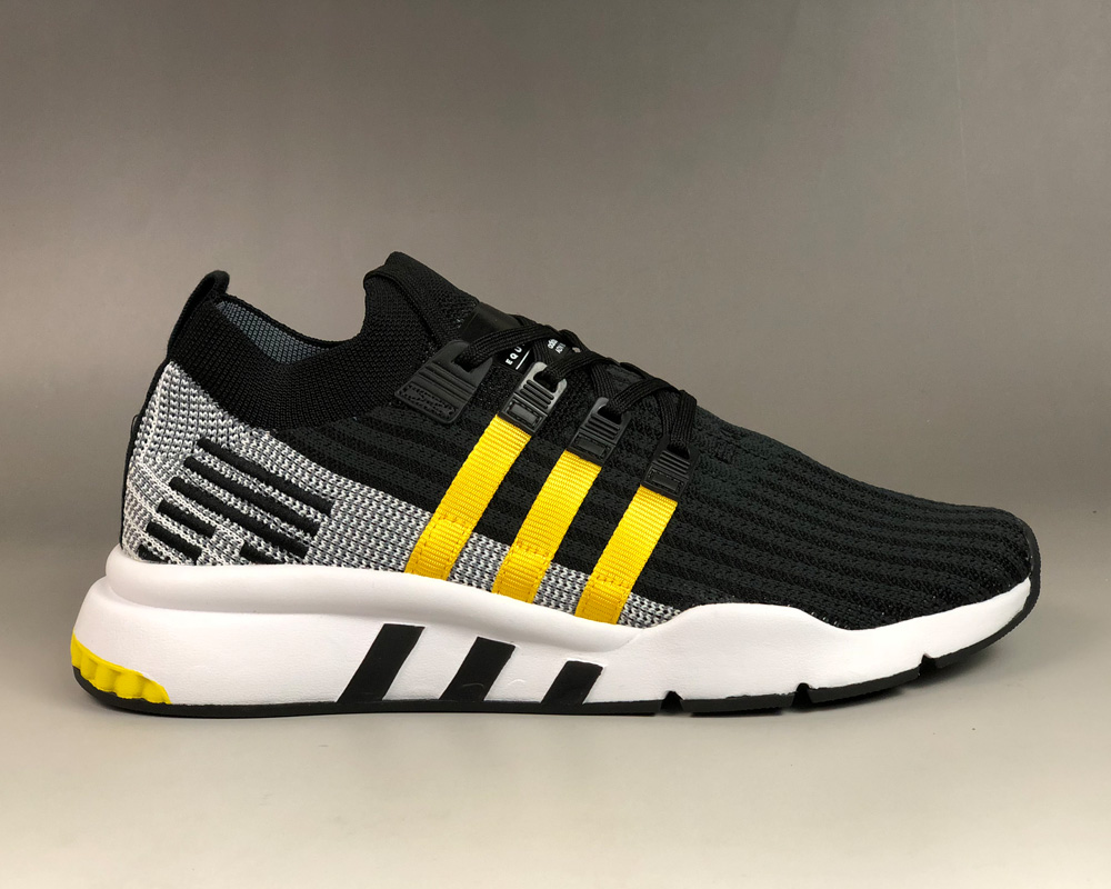 adidas eqt support mid adv black equipment yellow