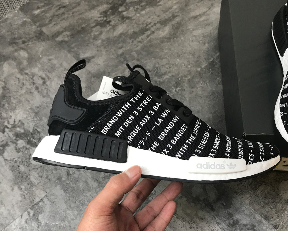 adidas nmd white 3 stripes