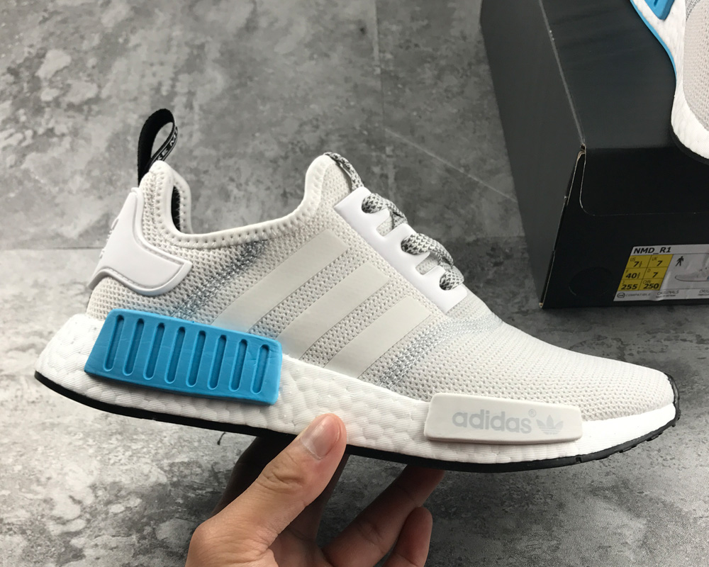 nmd r1 white and grey