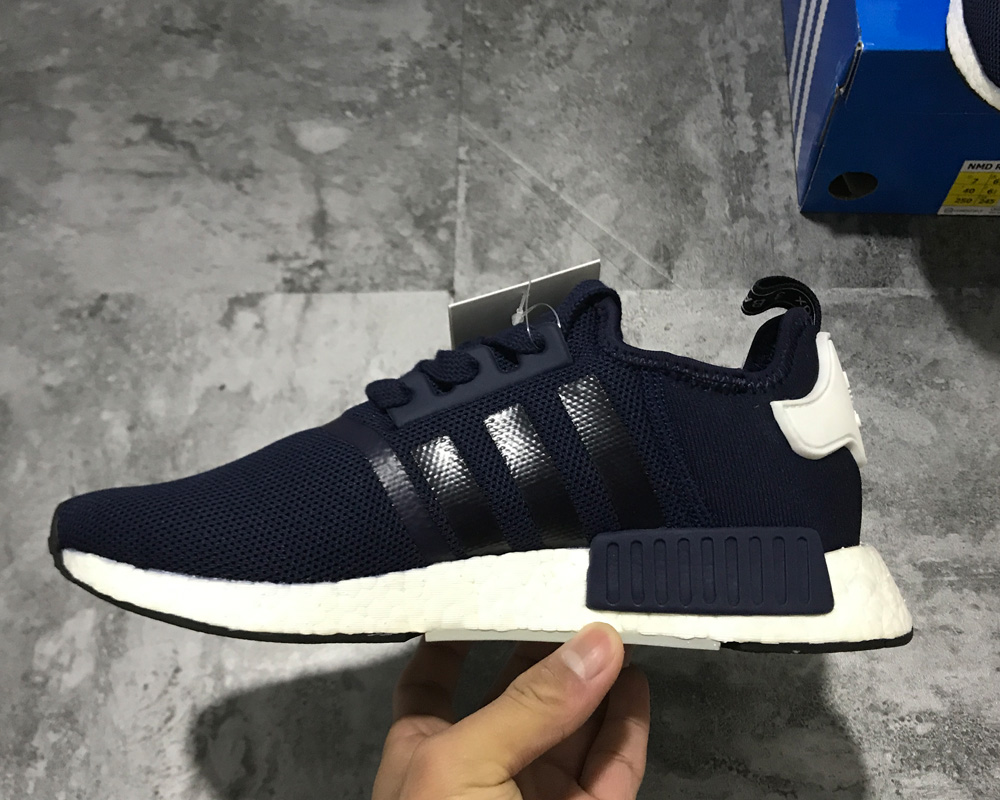 adidas NMD R1 Collegiate Navy/White For Sale – The Sole Line