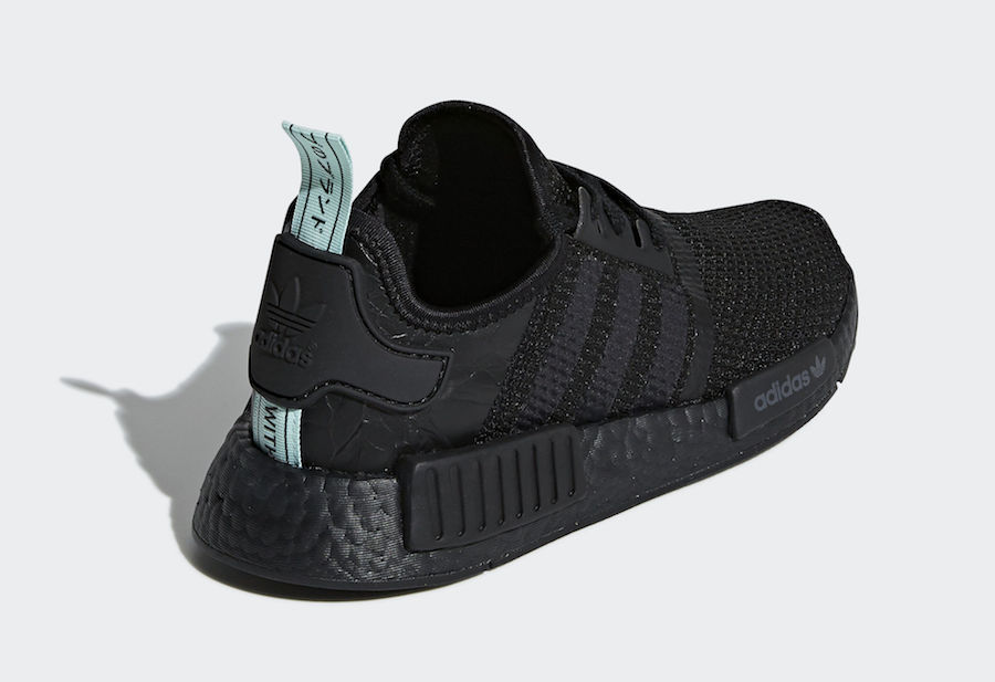 adidas nmd black and mint