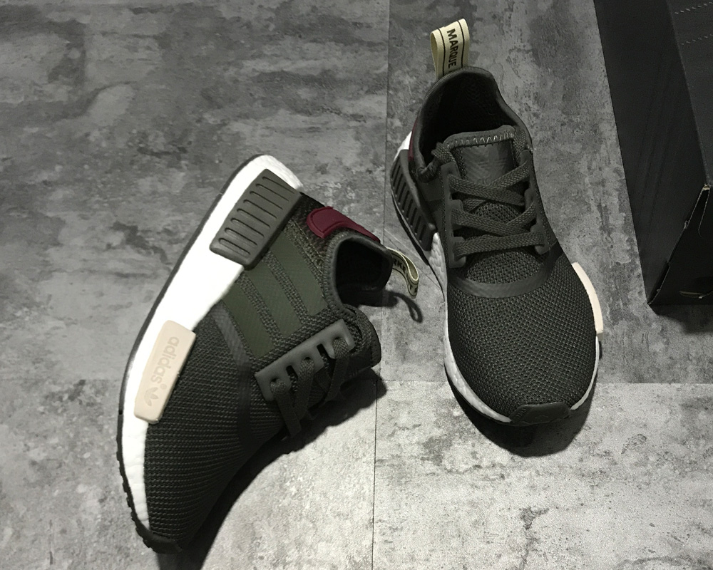 adidas nmd maroon olive