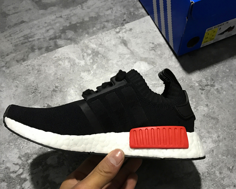 nmd core black lush red