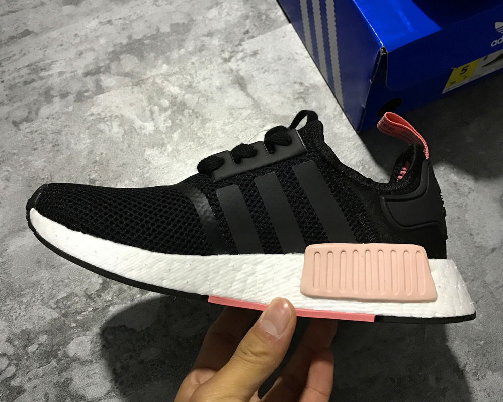 adidas NMD R1 Women Black White Red For 