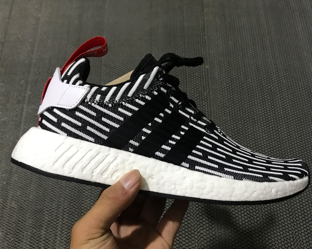 adidas nmd r2 primeknit white red