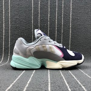 adidas Yung-1 Cool Grey/White/Purple Pink-Green For Sale â The Sole Line