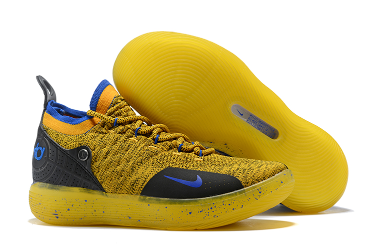 Nike KD 11 'Warriors' Yellow Black For 