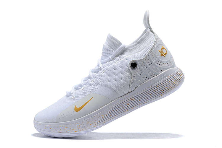 nike kd white and gold