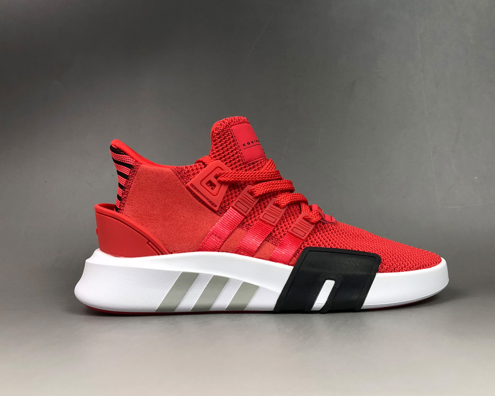 gray and red adidas