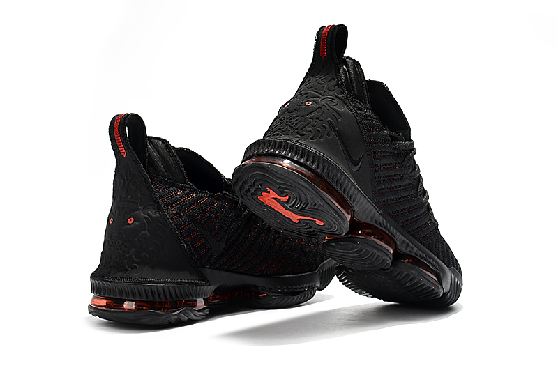 lebron 16 black red