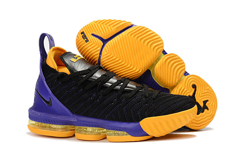 nike lebron purple and yellow