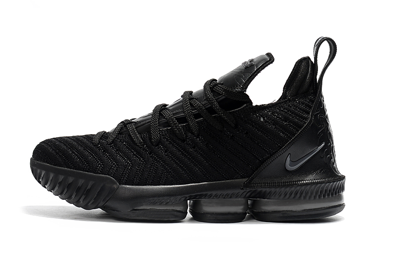 lebron 16 black black