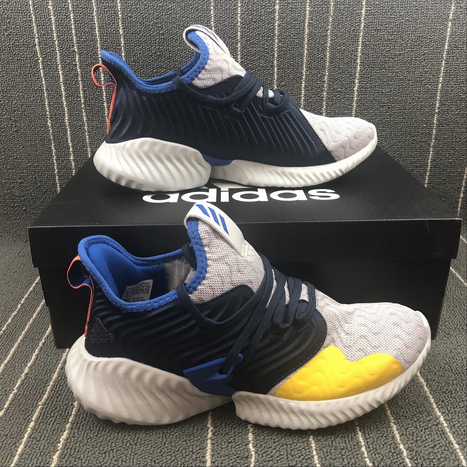 adidas AlphaBounce Instinct Clima White/Hi Res Orange-Raw Steel – The Sole Line