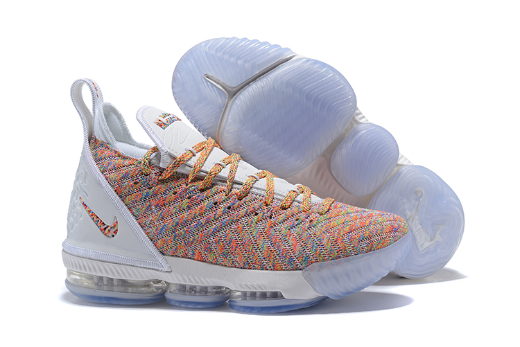 lebron 16 white blue orange