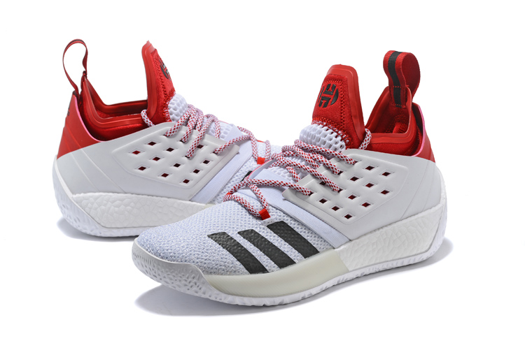 adidas Harden Vol.2 White Red Black For 