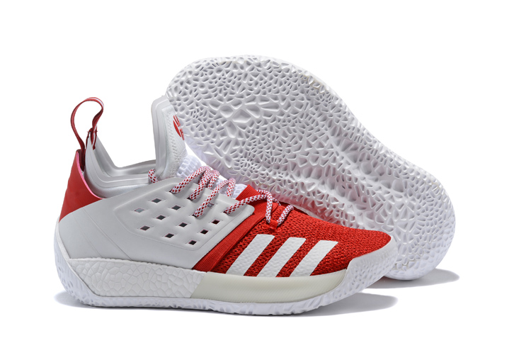 adidas Harden Vol.2 White Red For Sale 