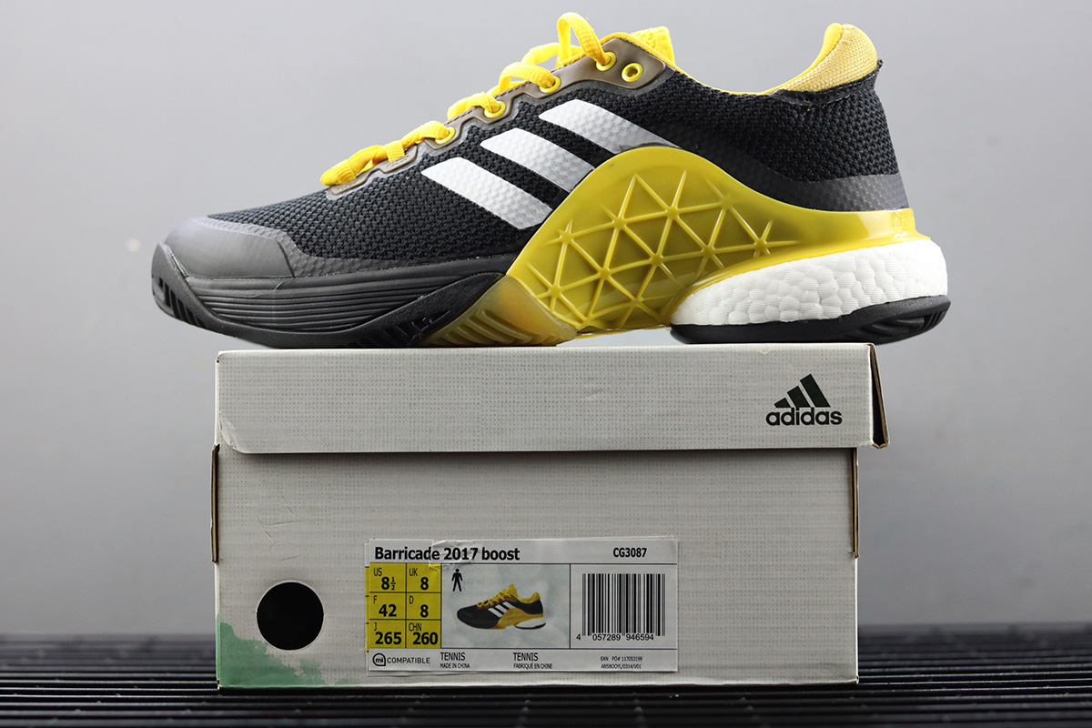 adidas barricade black yellow