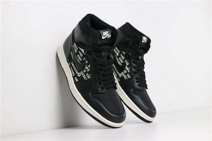 Air Jordan 1 High OG âNike Airâ Black/Sail â The Sole Line