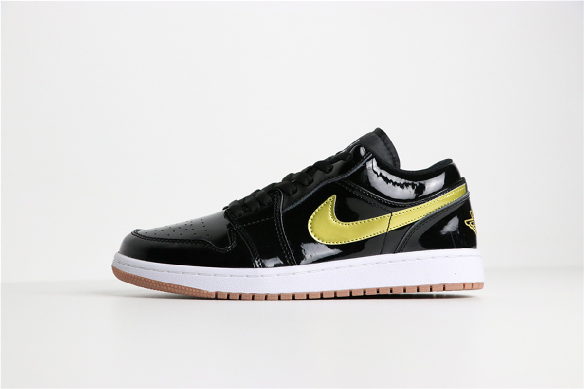 jordan 1 low black patent