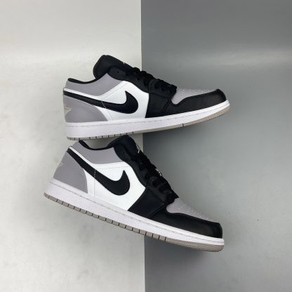 Air Jordan 1 Low White/Atmosphere Grey-Black For Sale – The Sole Line