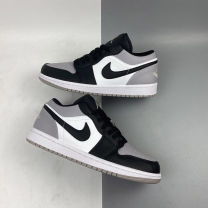 nike air jordan 1 low white atmosphere grey & black