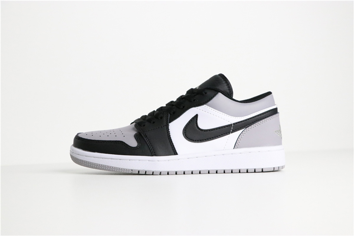 black and grey jordan 1 low