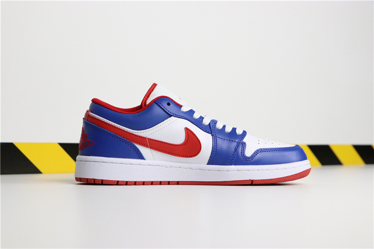 Air 1 Low White/Varsity Red-Varsity Royal – The Sole Line