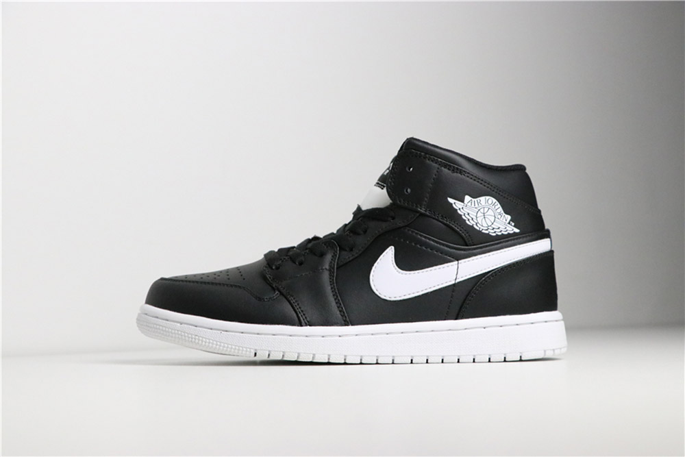 black jordans with white sole