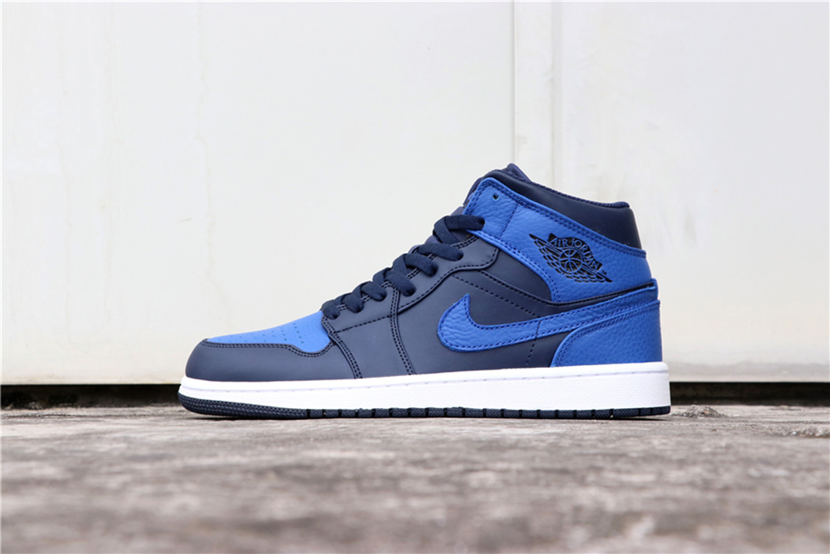 jordan 1 mid obsidian royal