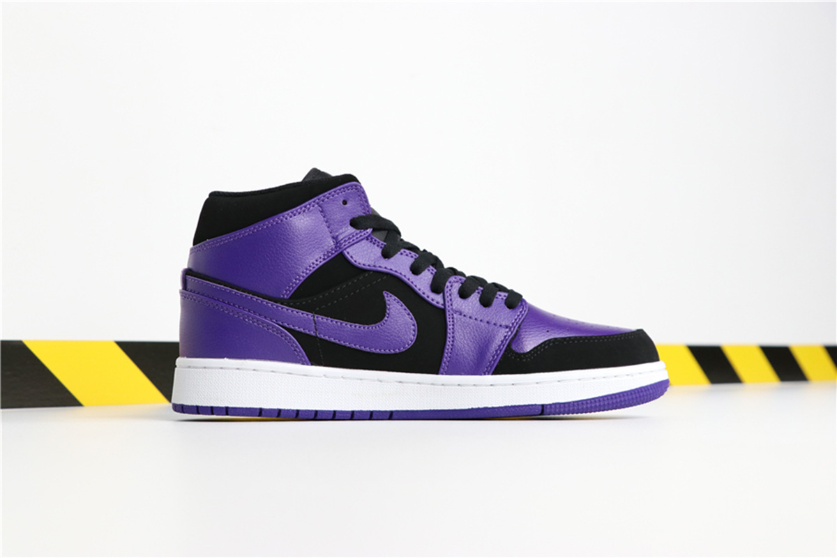 purple and black air jordan 1