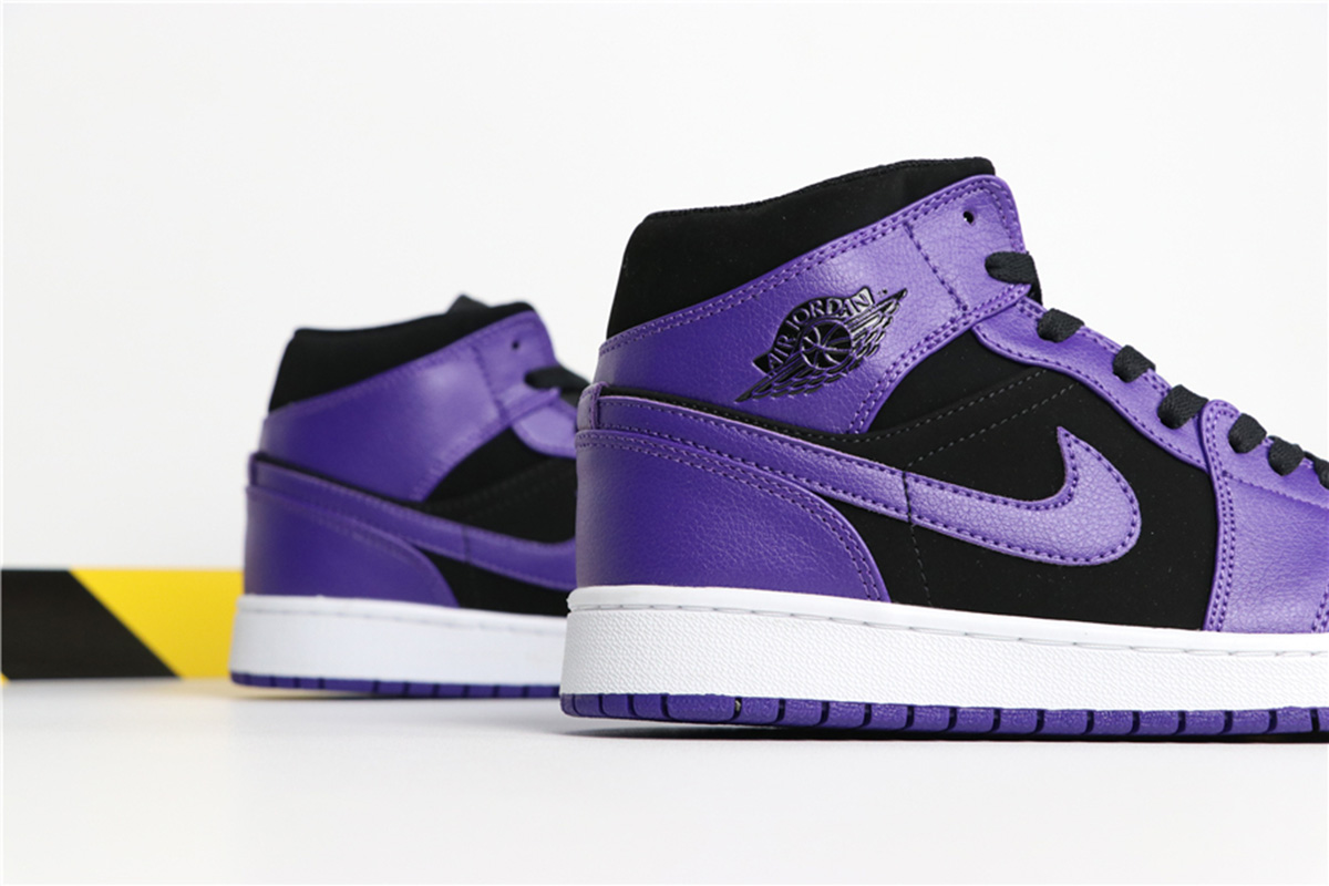 purple and black air jordan 1