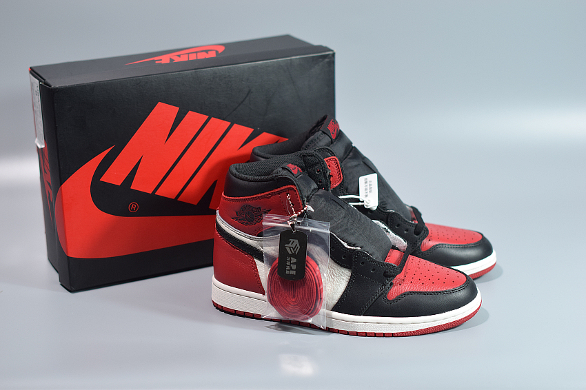 air jordan 1 bred toe harga