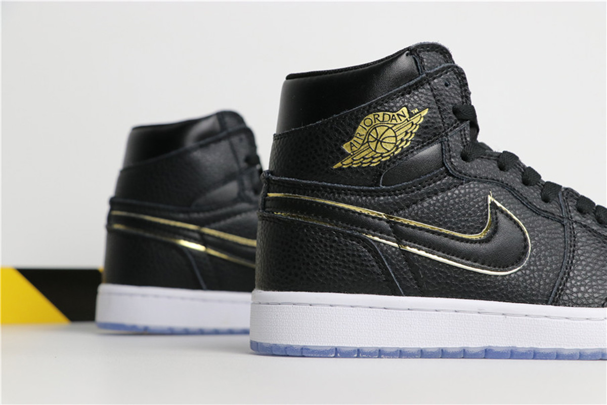 retro black and gold jordans