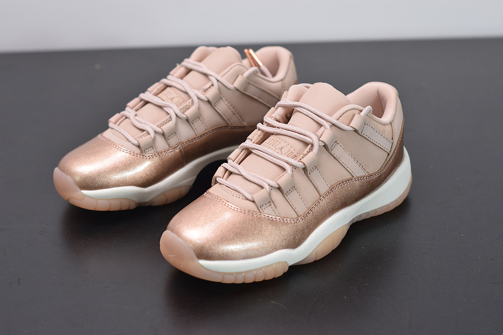 rose gold jordan 11 low